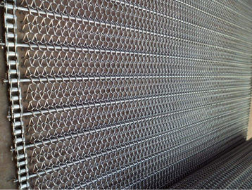 カスタマイズされた金属のコンベヤー ベルトの網の耐熱性強い張力平面