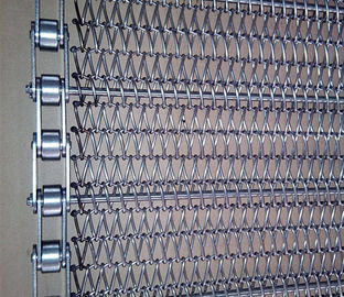耐熱性金属の網のコンベヤー ベルト、チェーン ドライブ コンベヤーによってカスタマイズされる幅