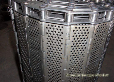 ステンレス鋼の平たい箱のプレート・コンベヤ ベルトの精密なパンチHoleperforationの習慣