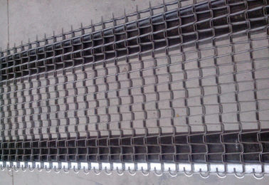 治癒炉ISO9001のための安全チェーン・リンクの平らなワイヤー ベルトの平織り